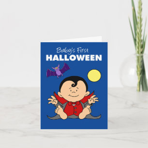 Baby First Halloween Girl Cartoon Hexe Feiertagskarte