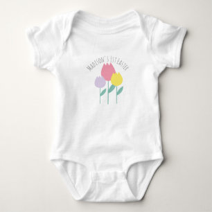 Baby First Oaster Spring Tulips Baby Bodysuit Strampler