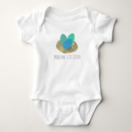 Baby First Oaster Wasserfarbe Eier Baby Bodysuit Strampler