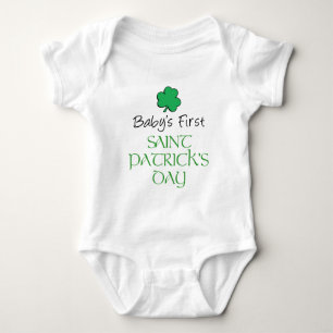 Baby First St Patricks Day Baby Strampler