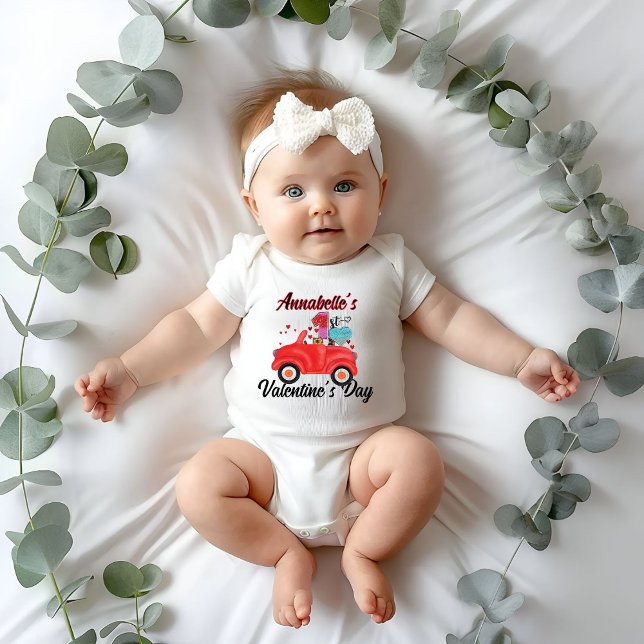 Baby First Valentine Day Geburtstag Erster Geburts Strampler (Von Creator hochgeladen)