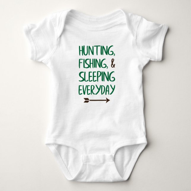 Baby Fishing Jersey Bodysuit Shirt (Vorderseite)