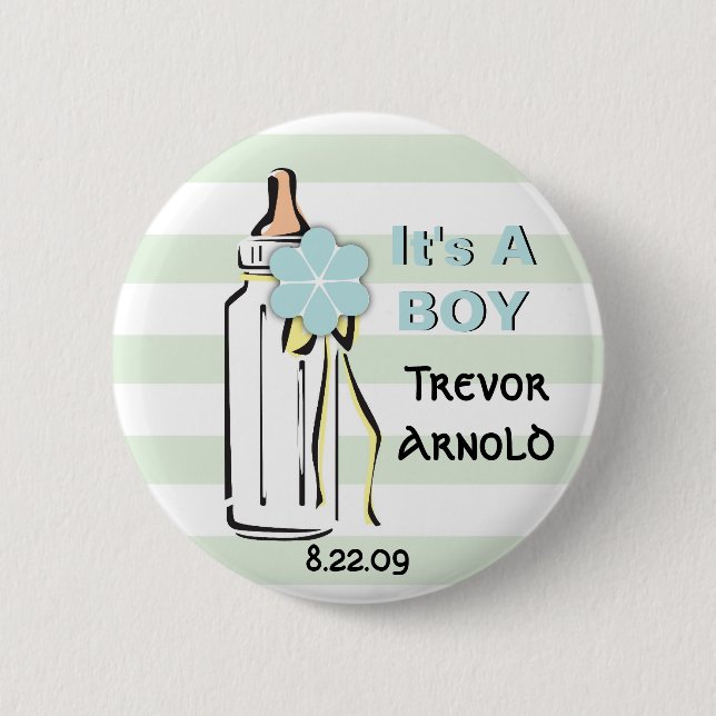 Baby-Flaschen-Jungen-Knopf Button (Vorderseite)