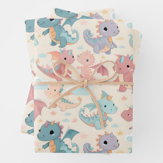 Baby-Fliegdragons Geschenkpapier Set (Beispiel)