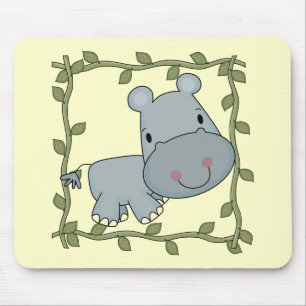 Baby-Flusspferd-T-Shirts und Geschenke Mousepad