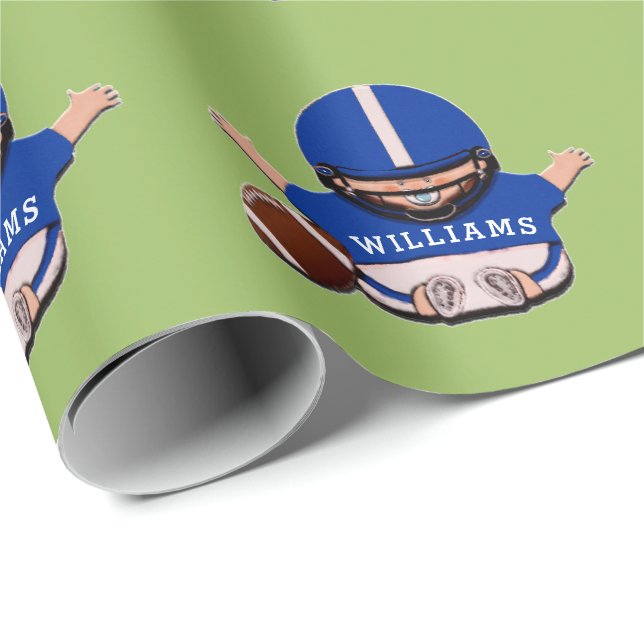 Baby Football Geschenkpapier (Rolleneckpunkt)