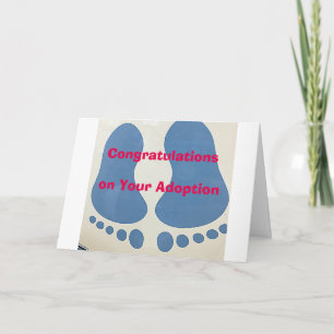 BABY FOOTPRINST / LIEBE AUF IHRER ADOPTION KARTE