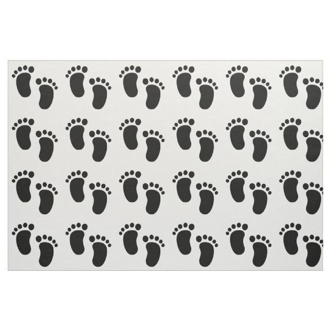 Baby Footprint Stoff (Fat Quarter (45,7 x 55,9 cm))