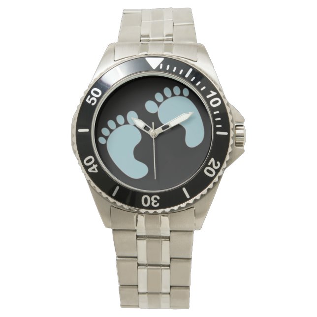 Baby Footprints Armbanduhr (Vorderseite)