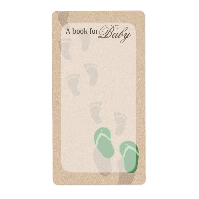 Baby Footprints Book Tags (Vorne)