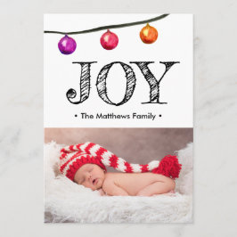 Baby Foto Ankündigung Weihnachtsfeiertag Joy