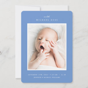 BABY FOTO ANNOCEMENT Minimalistisches Foto Moder Feiertagskarte