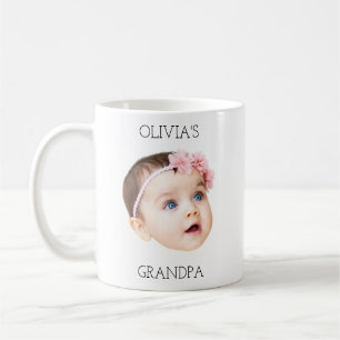 Baby Foto Baby Face Geschenk Weihnachtsvatertag Kaffeetasse