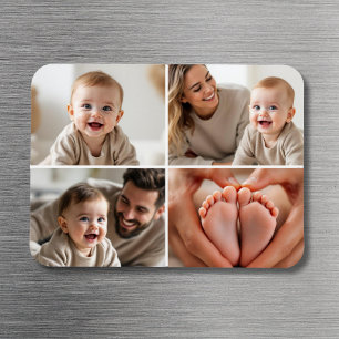 Baby-Foto-Bildcollage Instagram-Quadrat Magnet