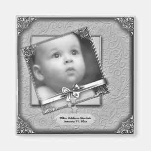 Baby Foto Birth Announcement Magnete