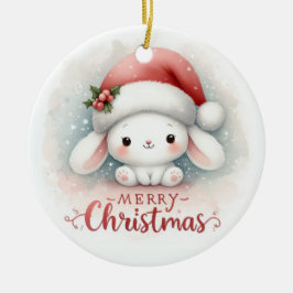 Baby Foto Christmas Niedlich Bunny Keramik Ornament