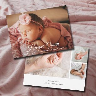 Baby Foto Collage Geburtsankündigungen Ankündigung