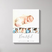Baby Foto Collage Zigzag Picture Strip Custom