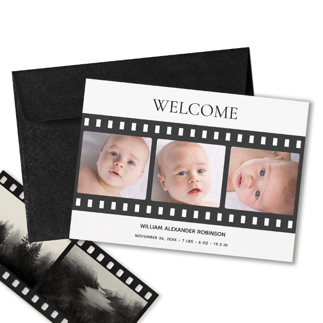 Baby Foto Elegante Filmstrip Klasse Ankündigung (Von Creator hochgeladen)