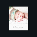 BABY FOTO GEBURTSDATUM niedlicher Typ Blassgrau Leinwanddruck<br><div class="desc">von kat massard >>> WWW.SIMPLYSWEETPAPERIE.COM << Was für eine fabelhafte Erinnerung an Ihr wertvolles BABY - personalisiert mit ihrem Geburtsdatum und Geburtsdetails, wenn Sie möchten! TIPP: 1. Um den Text zu verändern, drücken Sie den Knopf "Anpassen". 2. Sie können auch Ihren eigenen Text hinzufügen ! Liebe des Designs, aber möchte...</div>