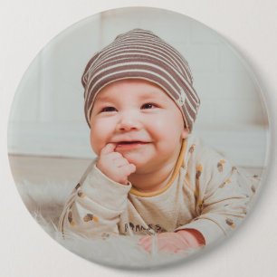 BABY-FOTO INDIVIDUELL GROSSER KNOPF BUTTON