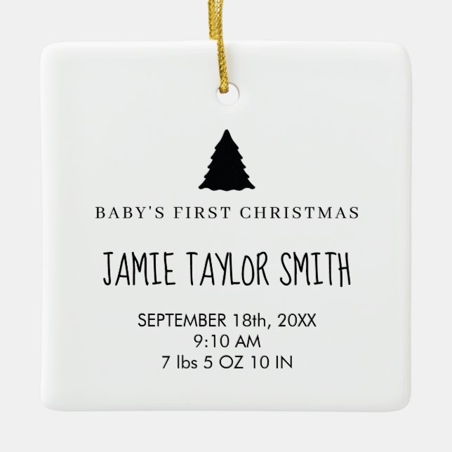 Baby Foto Keepake Name Geburtsdatum Stationen Keramikornament