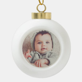 Baby Foto Round Ball Ornament