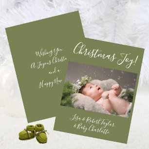 Baby-Foto Weihnachtsfreude Feiertag Feiertagskarte