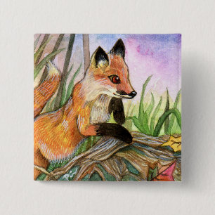 Baby Fox Button