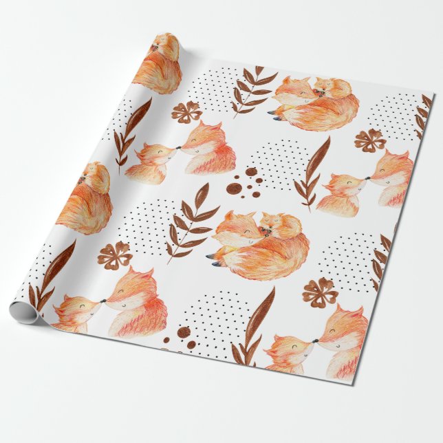 Baby Fox Geschenkpapier (Ungerollt)