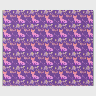 Baby Fox Night Violet Geschenkpapier