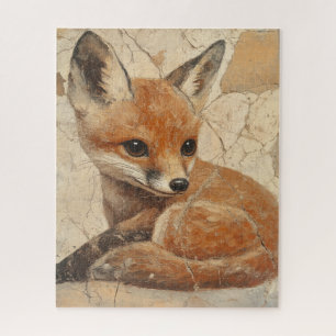 Baby Fox Old World Look Puzzle