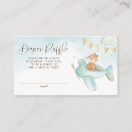 Baby Fox Pilot Airplane Windschutzscheibe Begleitkarte