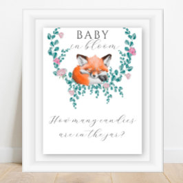 Baby fox - raten Sie, wie viele Bonbons Poster