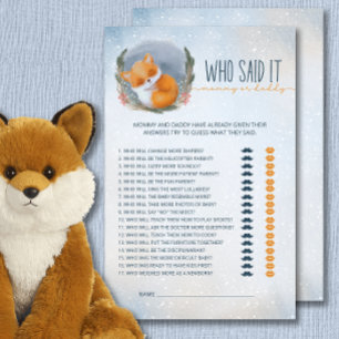 Baby Fox Winter, der sagte, es Mama Daddy Game