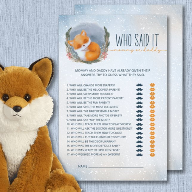 Baby Fox Winter, der sagte, es Mama Daddy Game (Von Creator hochgeladen)