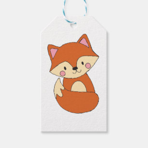 Baby Fox Zeichne Niedlich Fox Art Baby Fox Design Geschenkanhänger