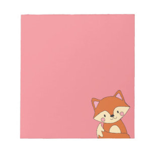 Baby Fox Zeichne Niedlich Fox Art Baby Fox Design Notizblock