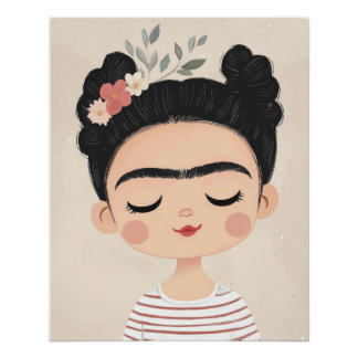 Baby Frida Wall Art, Niedlich Kids Room Decke Spie Poster