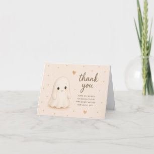 Baby Friendly Gespenst-Baby-Shower-Dankeskarten Dankeskarte
