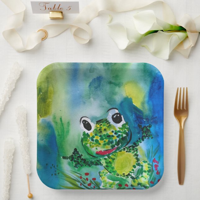 Baby Frog Pappteller (Hochzeit)