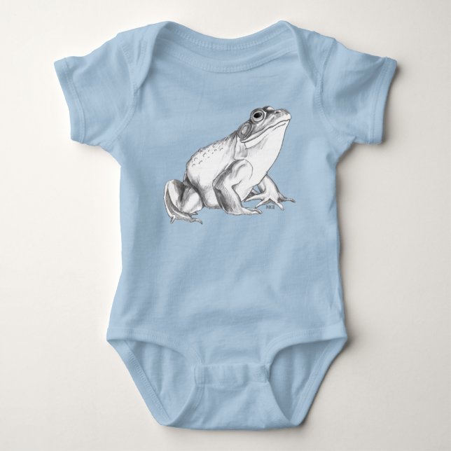 Baby Frog Shirt Bullfrog Strampler Bio Geschenk (Vorderseite)
