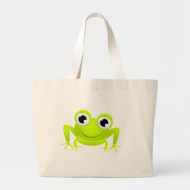 Baby-Frosch Jumbo Stoffbeutel (Vorne)