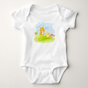 Baby Fuchs und Küken Strampler