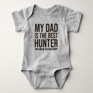 Baby Funny Hunting Jersey Bodysuit Shirt by Vater
