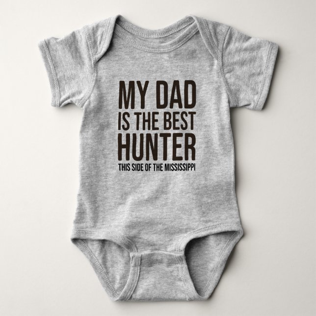Baby Funny Hunting Jersey Bodysuit Shirt by Vater (Vorderseite)