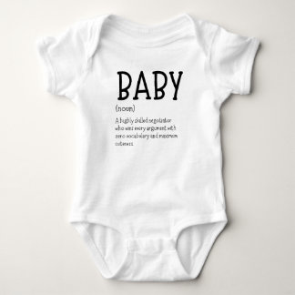 Baby Funny Unglaublich witzig Newborn Definition Strampler