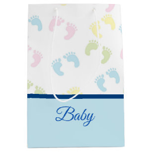Baby-Fuß druckt Baby-Geschenk-Tasche Mittlere Geschenktüte