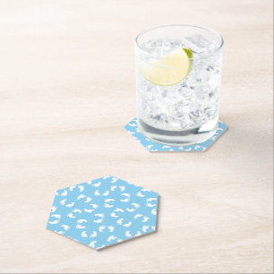 Baby Fußabdrücke, Babys Fuß, Fußspuren, Blau, Jung Untersetzer