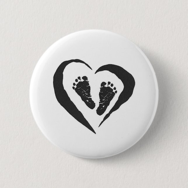 Baby-Füße Button (Vorderseite)